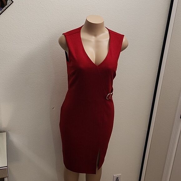 BRAND NEW ENFOCUS STUDIO V-NECK  SLEEVELESS WOMEN'S SHEATH DRESS - Picture 14 of 15